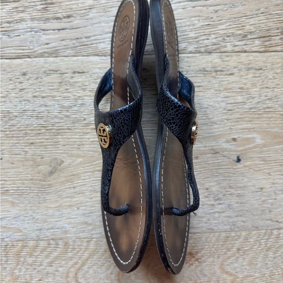 Tory Burch Cameran sandals Navy Sz 9 price firm - Picture 5 of 5